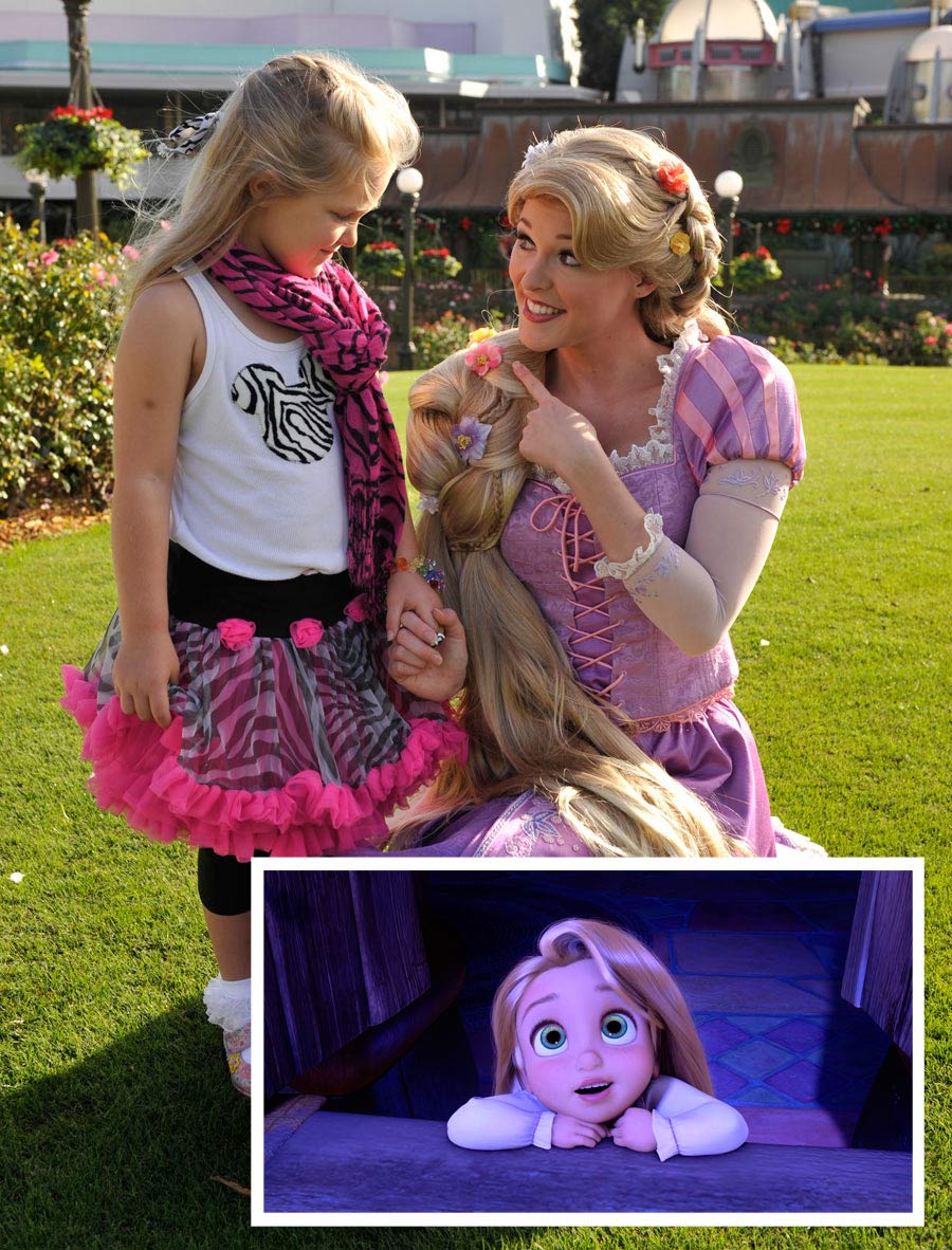 young voice in tangled meets rapunzel in the best day ever