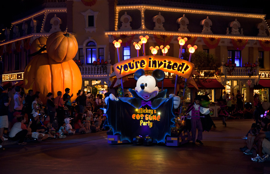 mickeys costume party cavalcade at mickeys halloween party in disneyland park - Halloween Night Party mickeys costume party cavalcade at mickeys halloween party in disneyland park - Halloween Night Party