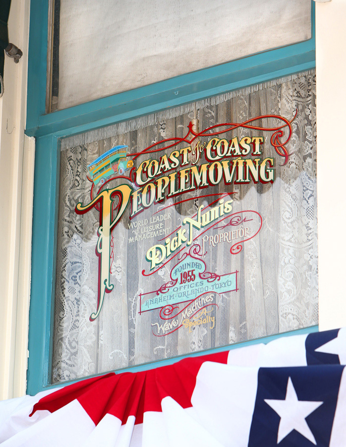 Windows on Main Street, U.S.A., at Disneyland Park Dick Nunis Disney