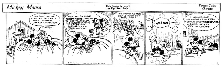 Resultado de imagem para mickey mouse first comic appearance