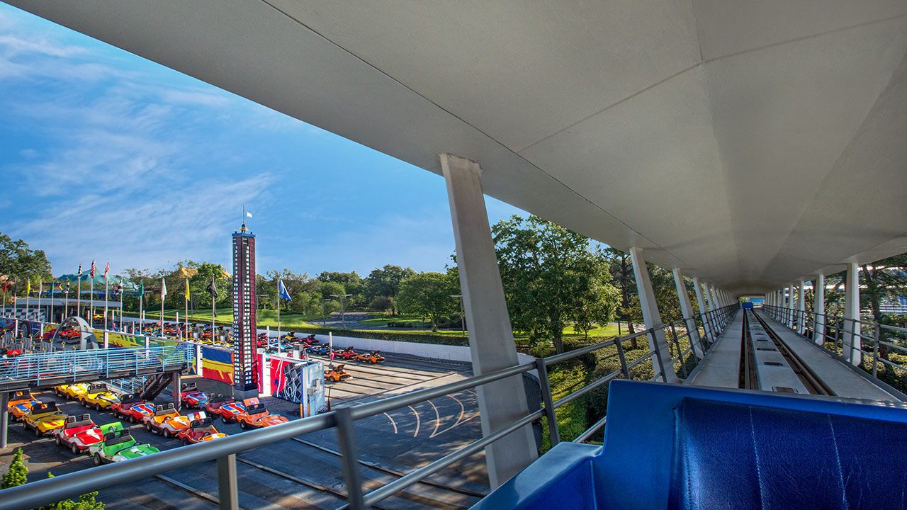 It’s a Bright Day at Tomorrowland Transit Authority Peoplemover
