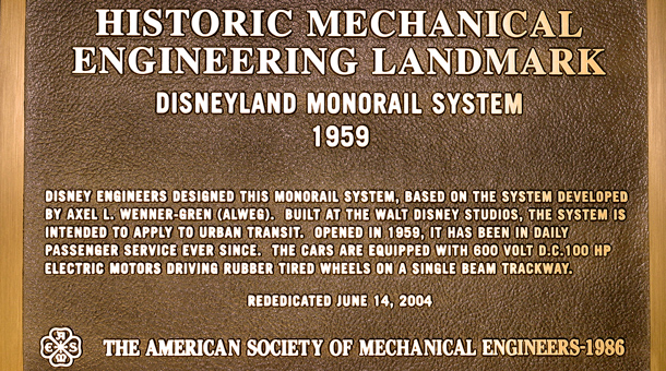 Four Firsts at Disneyland Park - First daily operating monorail in the Western Hemisphere