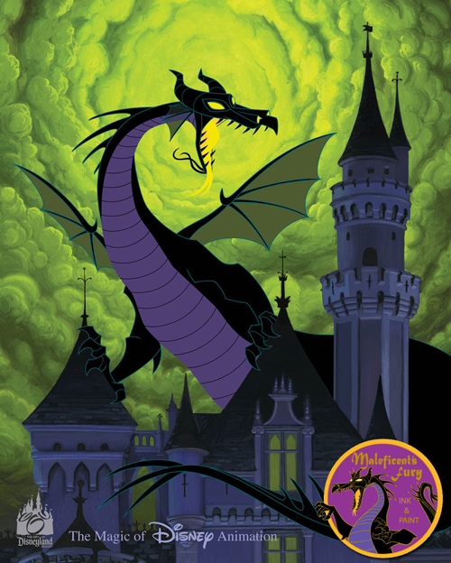 'Maleficent's Fury' Hand-Painted Ink & Paint Cel Debuts November 4 at Disneyland Resort