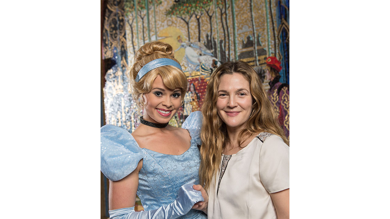 Drew Barrymore Has A Fairytale Visit at Magic Kingdom Park