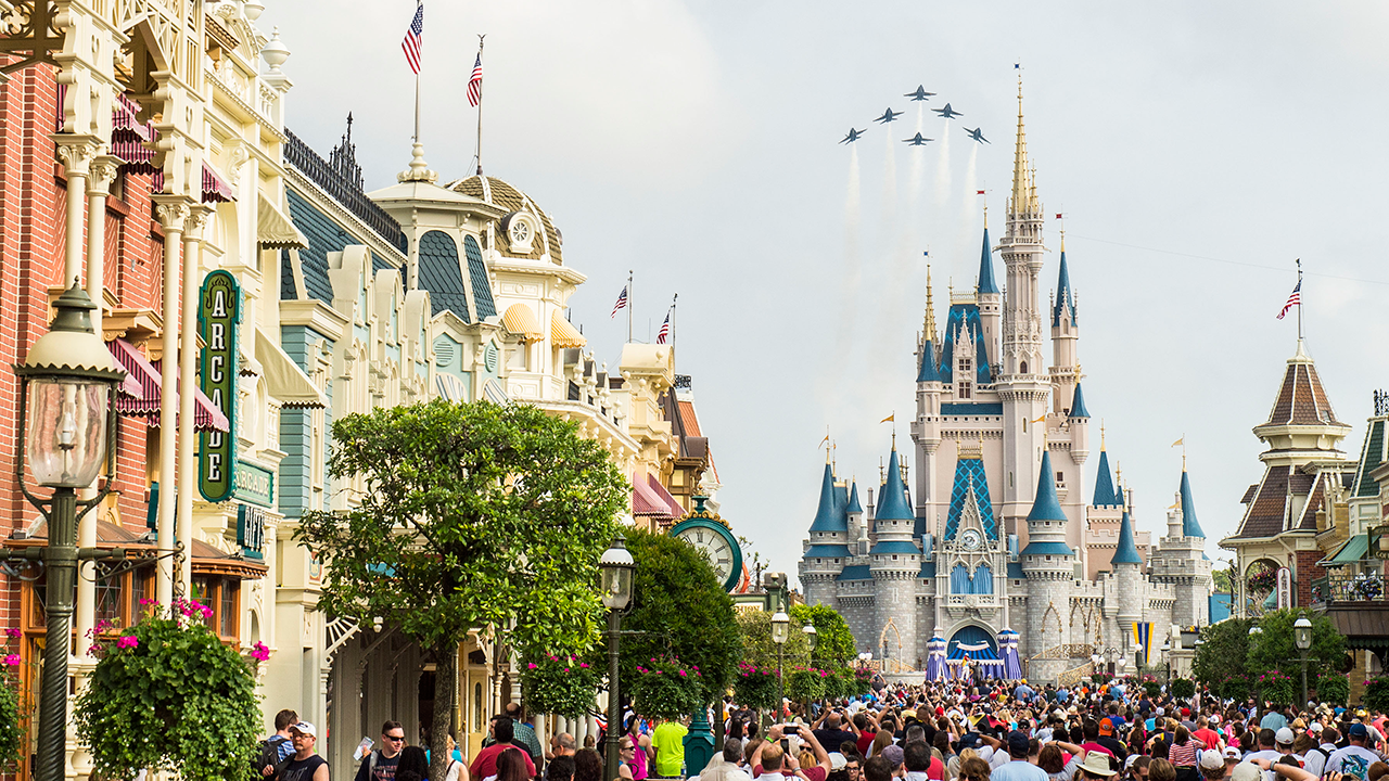 U.S. Navy Blue Angels to Fly Over Magic Kingdom Park at the Walt Disney World Resort