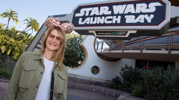 Laura Dern at Star Wars Launch Bay at Disneyland park