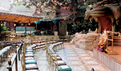 Rows of chairs are set up in front of a stage with a giant tiger head with a mouth like a cave entrance
Rows of chairs are set up in front of a stage with a giant tiger head with a mouth like a cave entrance
Rows of chairs are set up in front of a stage with a giant tiger head with a mouth like a cave entrance
Rows of chairs are set up in front of a stage with a giant tiger head with a mouth like a cave entrance