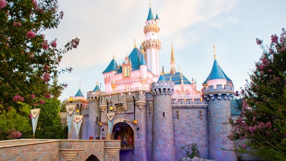 Sleeping Beauty Castle in Disneyland Park at Disneyland Resort in California