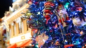 Main Street, U.S.A. tree ornaments and lights