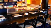 Sushi bar with plenty of seats at the bar