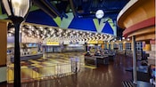 Inside World Premiere Food Court at Disney's All-Star Movies Resort