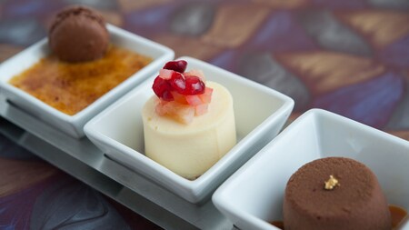 A trifecta dessert sampler