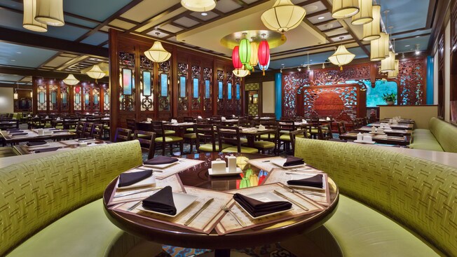 Sign for Nine Dragons restaurant