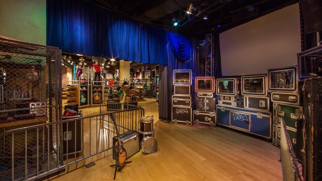 Inside Rock Around the Shop on Sunset Boulevard at Disney's Hollywood Studios