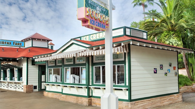 Exterior of Hollywood Scoops Ice Cream at Disney's Hollywood Studios