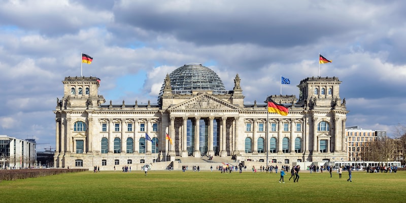 The Reichstag Building in Berlin, Germany
