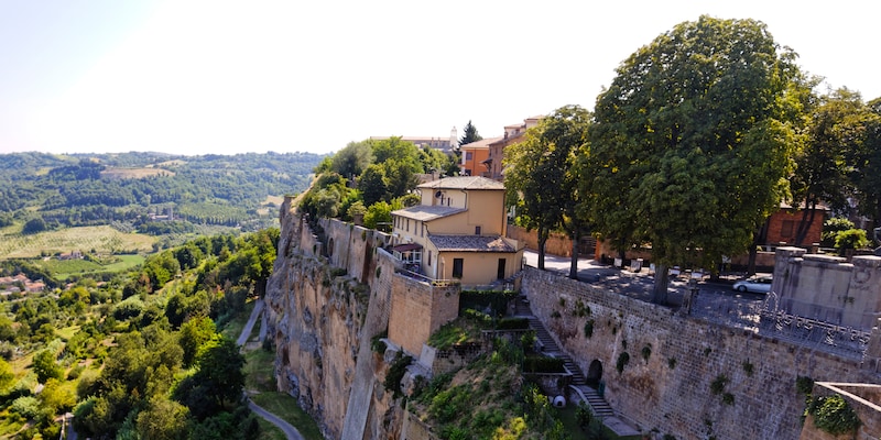 The hilltop town of Orvieto, Italy