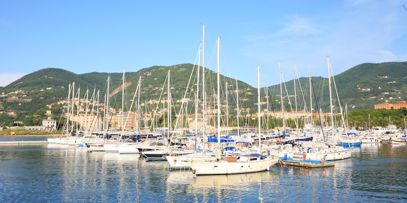 Villas along a coastline