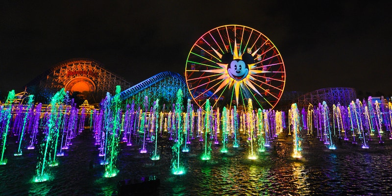 The World of Color water spectacular at Disney California Adventure Park The World of Color water spectacular at Disney California Adventure Park