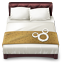 Um ícone de uma cama Um ícone de uma cama