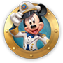 Disney Cruise Line Ícone do Mickey Mouse em uma escotilha